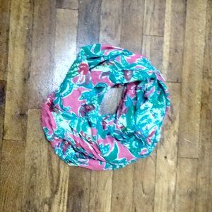 Lily Pulitzer Pink Patterned Infinity Scarf